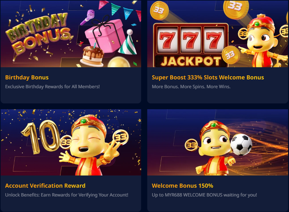 Welcome Bonus at UWin33